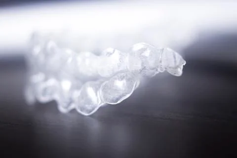 Invisible teeth aligners Stock Photos