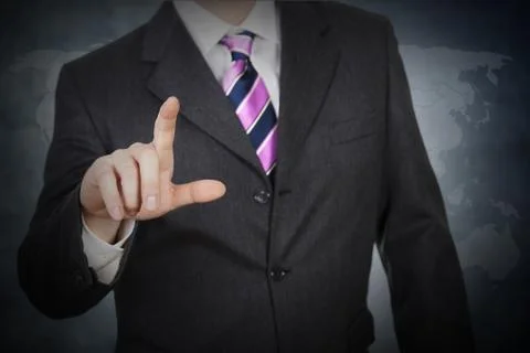 Invisible touch screen Stock Illustration