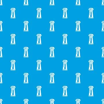 Invisible zip pattern vector seamless blue Stock Illustration