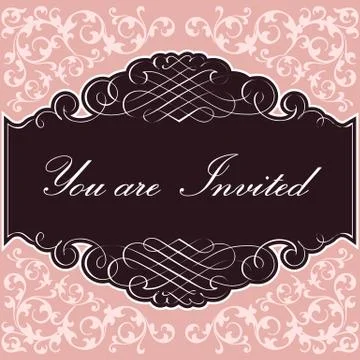 Invitation Background Stock Illustration