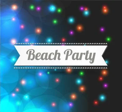 Invitation to Beach party Stock Illustration