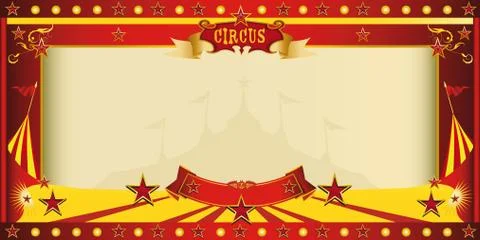 Invitation big top circus Stock Illustration