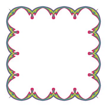 Invitation border Stock Illustration