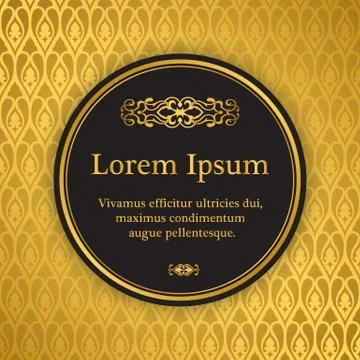 Invitation card with arabesque decor Stock Illustration
