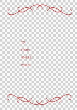 Invitation card with curve pattern Stock Illustration