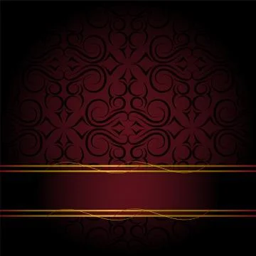 Invitation card with gold element Stock Illustration