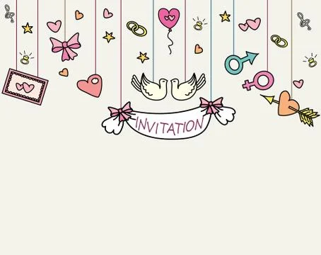 Invitation card Stock Illustration