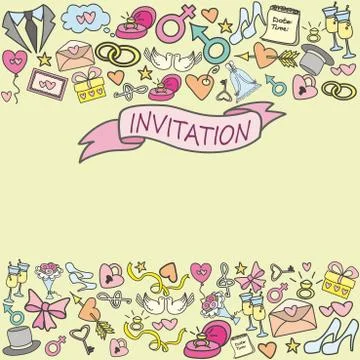 Invitation card Stock Illustration