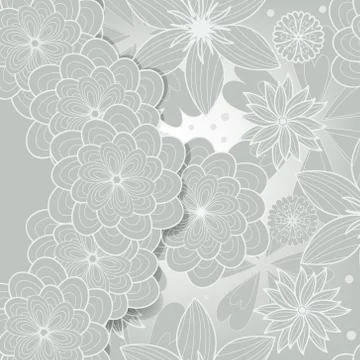 Invitation card with silver element Illustrazione stock