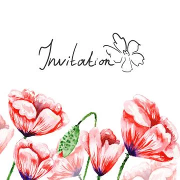 Invitation Card Template Stock Illustration