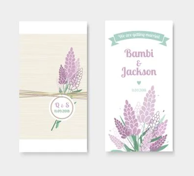 Invitation cards Stock Illustration