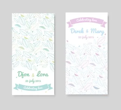 Invitation cards Stock Illustration