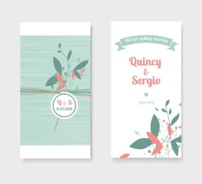 Invitation cards Stock Illustration