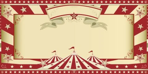 Invitation circus show Stockillustratie