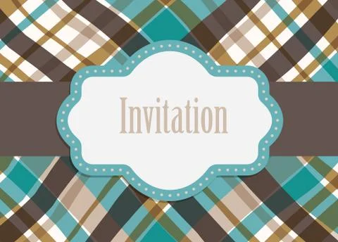 Invitation design card vector Stock Illustration