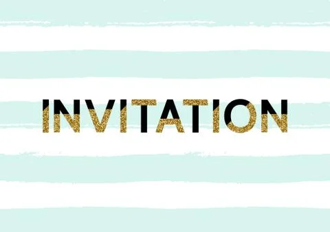 Invitation Design Stock Illustration