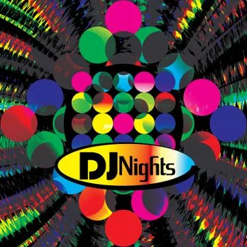 An invitation for discotheque Stock Illustration