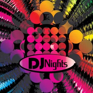 An invitation for discotheque Illustrazione stock