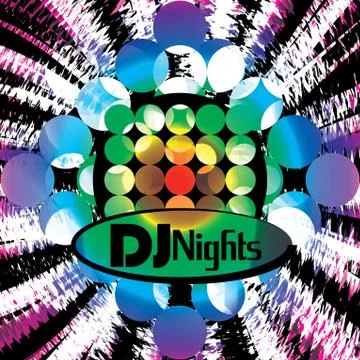 An invitation for discotheque Stock Illustration