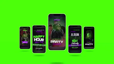 Invitation DJ Stories Stock After Effects