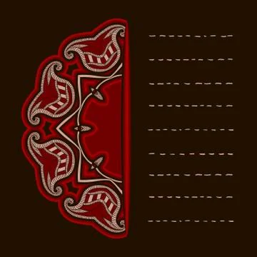 Invitation, greeting card vector template, dark background. Stock Illustration