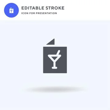 Invitation icon vector, filled flat sign, solid pictogram isolated on white,  Illustrazione stock