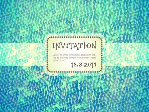 Invitation Illustrazione stock