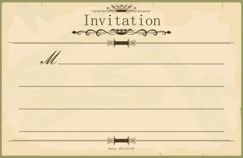 Invitation Stock Illustration
