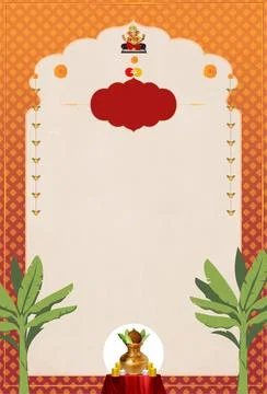 Invitation-Saffron Stock Illustration