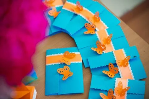 Invitation on wedding  Stock Photos
