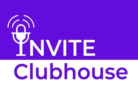 Invite to audio chat. Microphone vector icon Stock Illustration