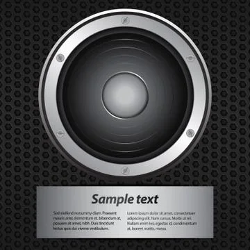 Invite with speaker and sample text Stock Illustration