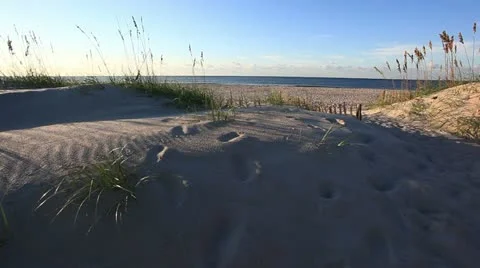 Inviting beach Stock Footage 12320813