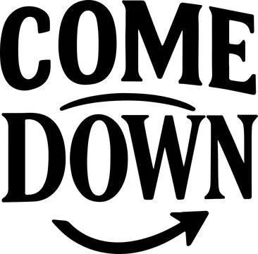 Inviting graphic design with circular arrow pointing downwards and text com.. Stock Illustration