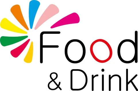 INVITING LOGO AT THE RESTAURANT AND BAR Illustrazione stock