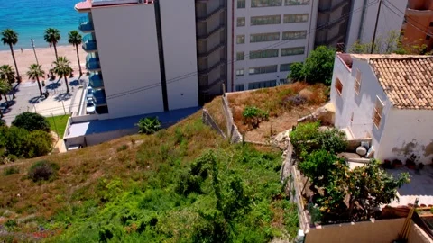 Inviting Rooftop Pool Overlooking the Mediterranean Stock Footage 333832470