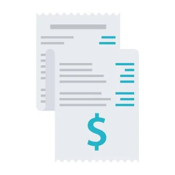 Invoice bills icon Stock Illustration