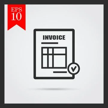 Invoice icon 스톡 일러스트