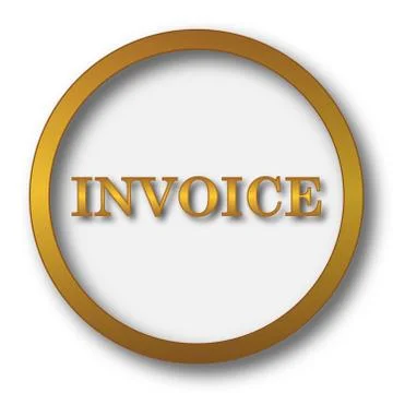 Invoice icon. Internet button on white background.. Stock Illustration