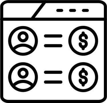 Invoice Line Icon Design Stock Illustration