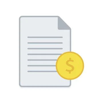Invoice line icon. Payment and bill invoice. Order symbol concept. Tax sign Stock Illustration
