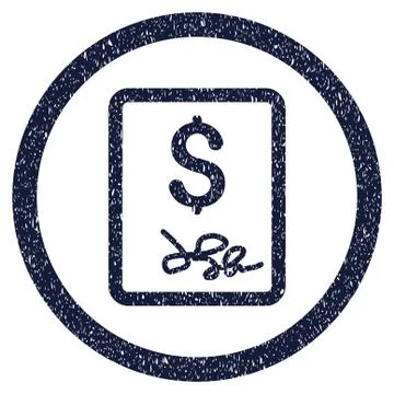 Invoice Page Rounded Grainy Icon イラスト素材