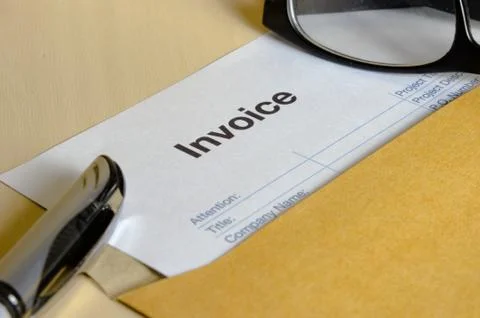 Invoice Foto stock