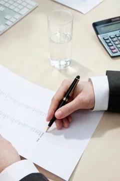 Invoice totaling Stock Photos