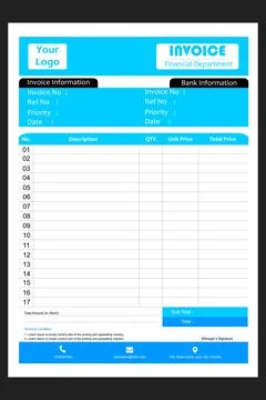 Invoice Vector Design for Business Document Stock Illustration