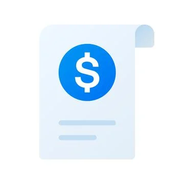 Invoice vector icon Stock Illustration