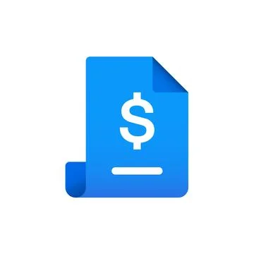 Invoice vector icon Stock Illustration