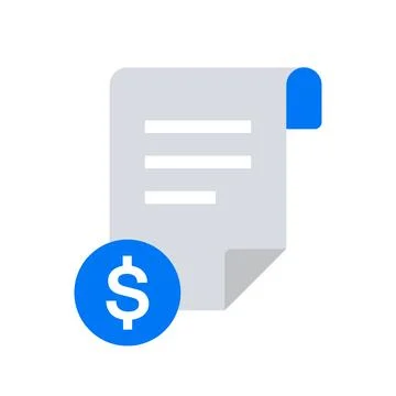 Invoice vector icon Stock Illustration