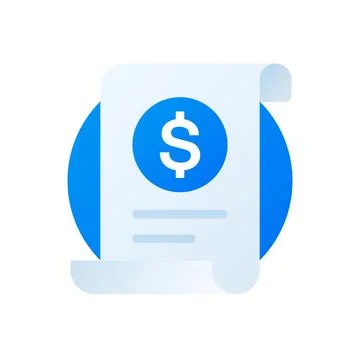 Invoice vector icon Stock Illustration