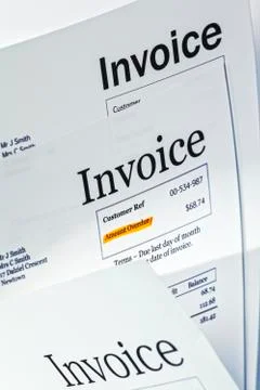 Invoices Stock Photos
